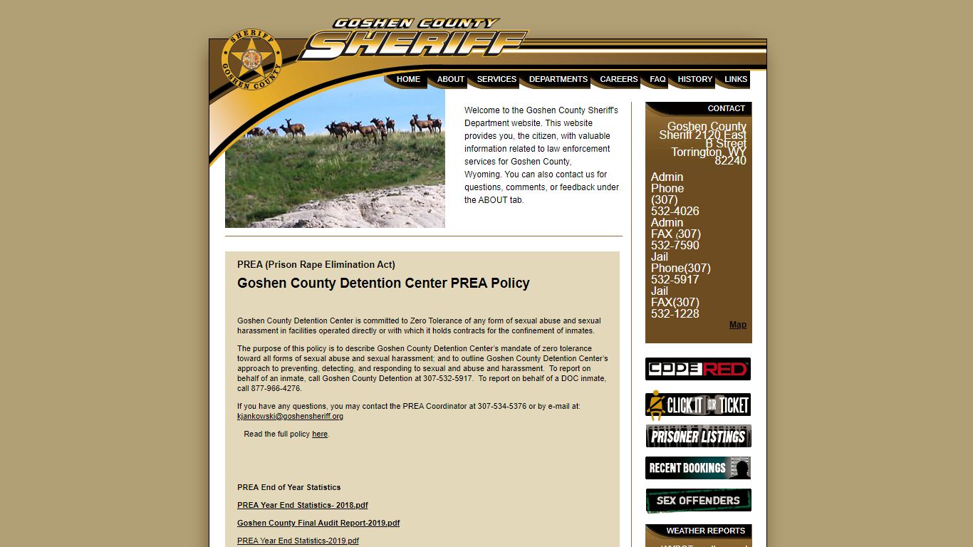 Detention - Goshen County Sheriff